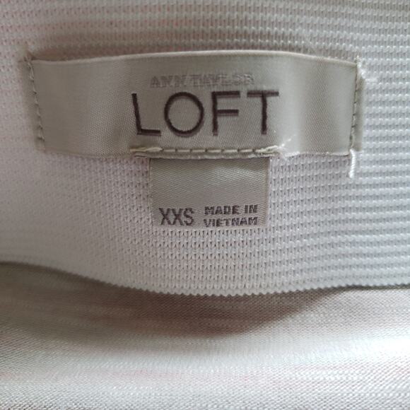 Ann Taylor LOFT Striped Stretchy Maxi Skirt XXS Jersey Knit Pull On Long Soft - Picture 6 of 8